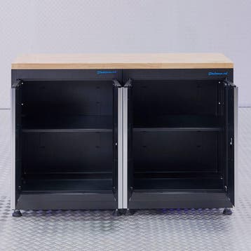 Datona Basic werkbank met eikenhouten werkblad - 136 cm -, Ophalen of Verzenden