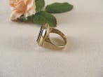 Zonder minimumprijs - Ring - 9 kt. Geel goud Onyx, Nieuw