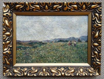 François Maréchal (1861-1945) - In het bloemenveld -