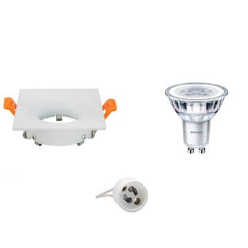 Philips 4W LED Spot - Dimbare Vierkante Inbouwspot Mat Wit G, Verzenden