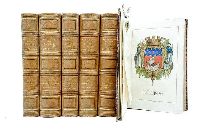 Aristide Guilbert - Histoire des villes de France avec une, Antiek en Kunst, Antiek | Boeken en Manuscripten