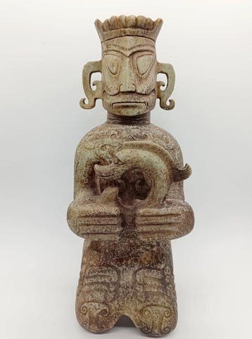 sculptuur, Divinità - 35 cm - Steen, Antiek en Kunst