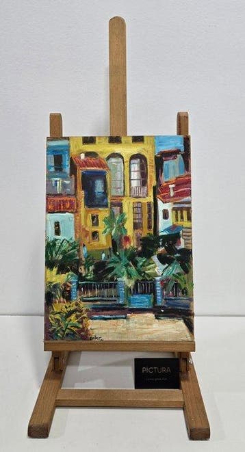Josep Soler (1941) - Balcones bajo el sol, Antiek en Kunst