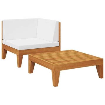 Salon jardin acacia massif - Jusqua epuisement - 34% de..., Tuin en Terras, Verzenden, Nieuw