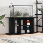 vidaXL Aquariumstandaard Zwart Eiken 120x40x60 cm Bewerkt, Dieren en Toebehoren, Vissen | Aquaria en Toebehoren, Verzenden, Nieuw