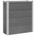 vidaXL Verhoogde plantenbak Grijs 75 x 30 x 22 cm WPC en, Tuin en Terras, Verzenden, Nieuw