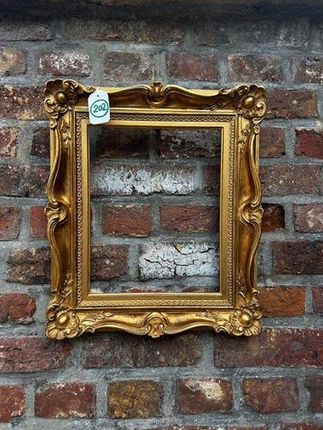 Lijst - 202. Oude goud vergulde schilderijlijst. Voor