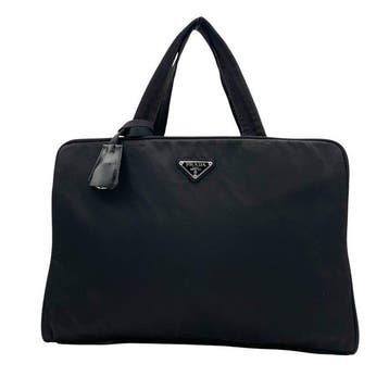 Prada - Re-Nylon Triangle Logo Business Tote Bag - Business