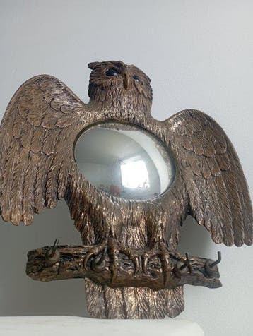 Porte-manteau - Bois, Verre - France - miroir porte-manteau