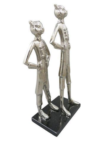 Beeldje - Beeldje - Proud cats - 67 cm - Aluminium -, Antiek en Kunst
