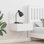 vidaXL Nachtkastje met lade Wit 42 x 32,5 x 40 cm Massief, Huis en Inrichting, Verzenden, Nieuw