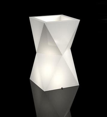 Bloempot Valencia LED 70cm | Retour Deal | 63% korting, 25 tot 40 cm, Kunststof, Verzenden, Binnen