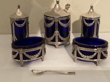 Mema - Jardinière (8) - Lodewijk de XVI - .925 zilver -