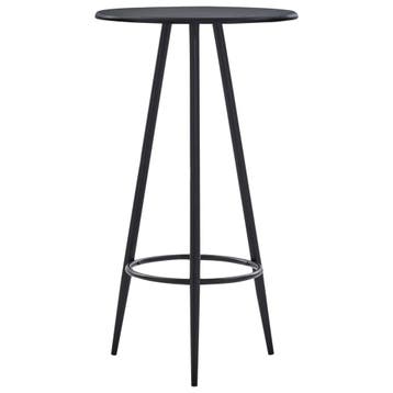 vidaXL Bartafel 60x107,5 cm MDF zwart, Verzenden