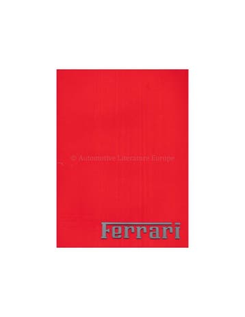 1988 FERRARI PROGRAMMA BROCHURE ENGELS 506/88