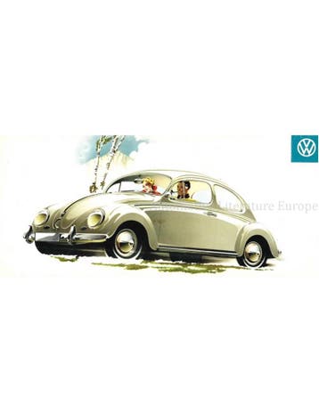 1960 VOLKSWAGEN KEVER | KARMANN GHIA BROCHURE NEDERLANDS, Nieuw