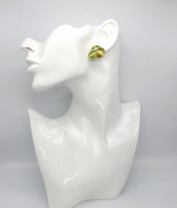 Ehinger Schwarz - Oorstekers - Venusmuschel - Zilver, 18 kt, Handtassen en Accessoires, Antieke sieraden