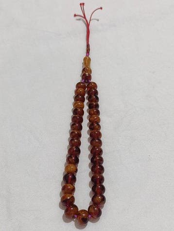 Chapelet - Ambre - 1970-1980 - Chapelet de perles de prière