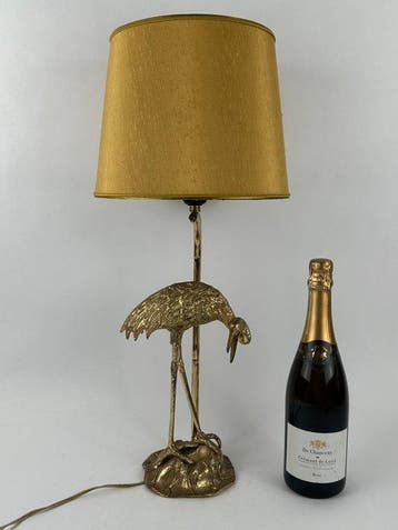 Maison Bagues style - Lampe de table - Bronze - héron