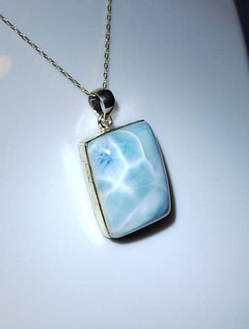 Larimar hanger - Hoogwaardige kwaliteit - 68,05 ct- 13.61 g