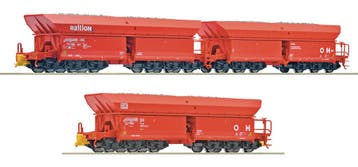 Roco 6600271 H0-wagonset 2 met drie ertswagons van de, Overige merken, Gelijkstroom, Verzenden, Overige typen