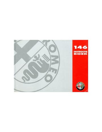 1995 ALFA ROMEO 146 INSTRUCTIEBOEKJE NEDERLANDS, Ophalen of Verzenden