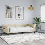 vidaXL Slaapbank 80x200 cm kunstleer crèmekleurig, Huis en Inrichting, Verzenden, Nieuw