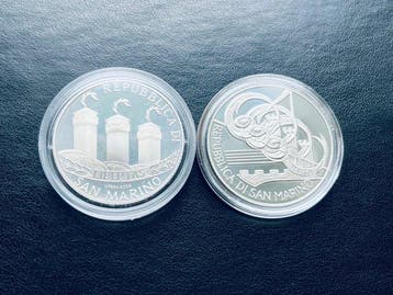 San Marino. 5 Euro 2002/2007 Welcome Euro + Toscanini (2