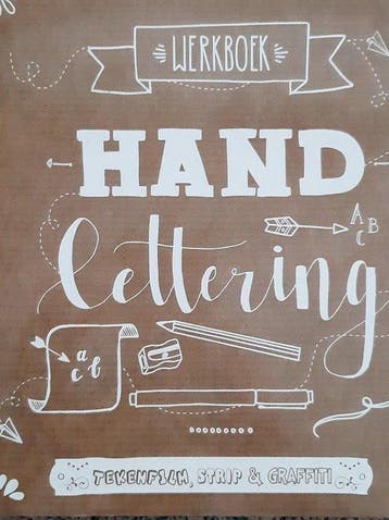Handlettering werkboek - tekenfilm, Verzenden, Nieuw