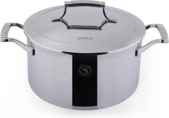 2dekans | Saveur Voyage Kookpan – Ø22 cm – Tri-Ply RVS –, Articles professionnels, Horeca | Équipement de cuisine, Enlèvement ou Envoi