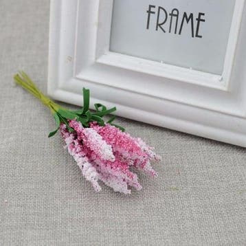 Lavendel Roze Rood Foam Kunstbloem Bundel 10 stuks, Nieuw