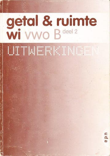 Getal en Ruimte B VWO deel 2 Uitwerkingen, Verzenden, Nieuw