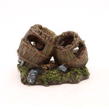 Houten tonnen 9 cm / Aquariumdecoratie As-197, Dieren en Toebehoren, Verzenden, Nieuw, Plant(en), Steen of Hout