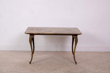 Table dappoint - Décorez les jambes à cabriolet. - Marbre,