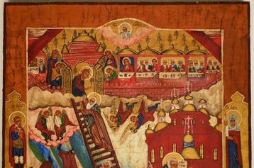 Icoon - Russische orthodoxe icoon The Ladder of Divine