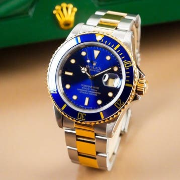 Rolex - Submariner Date Two Tone Blue Dial - 16803 - Heren -, Nieuw