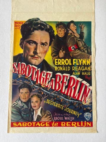 Errol Flynn, Ronald Reagan & Louis Hayward - 2 originele, Nieuw
