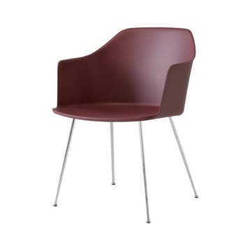 &tradition Rely Hw33 Armleuningstoel Kunststof Metaal, Huis en Inrichting, Stoelen, Verzenden, Zo goed als nieuw, Rood