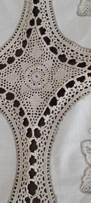 Tafelkleed - 200 cm - 200 cm - Ronde Vintage +12 servetten