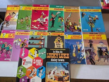 Lucky Luke - 13x C + B- EO/Ré - 14 Album - 1972/2008, Boeken, Nieuw