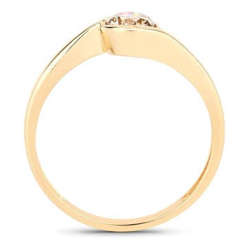 Ring - 14 karaat Geel goud - 0.50ct. tw. Diamant, Nieuw