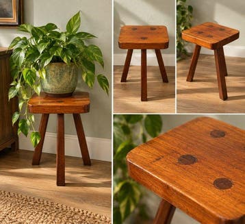 Tabouret - Bois - Melkkruk
