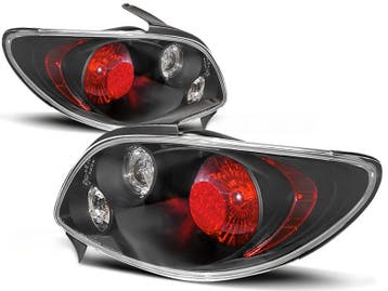 Achterlichten Peugeot 206 Zwart | Retour deal, weg is weg!, Verzenden