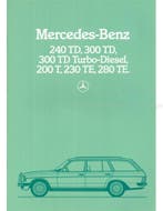 1983 MERCEDES BENZ E KLASSE T BROCHURE DUITS