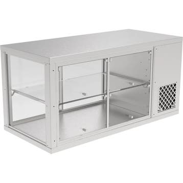 Koelvitrine | AKV-S | 164L | RVS | +6°C/+12°C | Geforceerd, Verzenden, Nieuw in verpakking