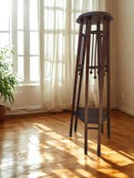 Settle (zitbank met hoge leuning) - Hout - Pedestal -