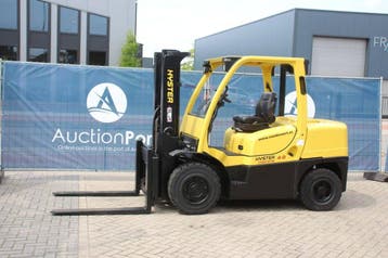 Veiling: Heftruck Hyster H4.0FT6 Diesel 4000kg 4.2m 2012, Ophalen