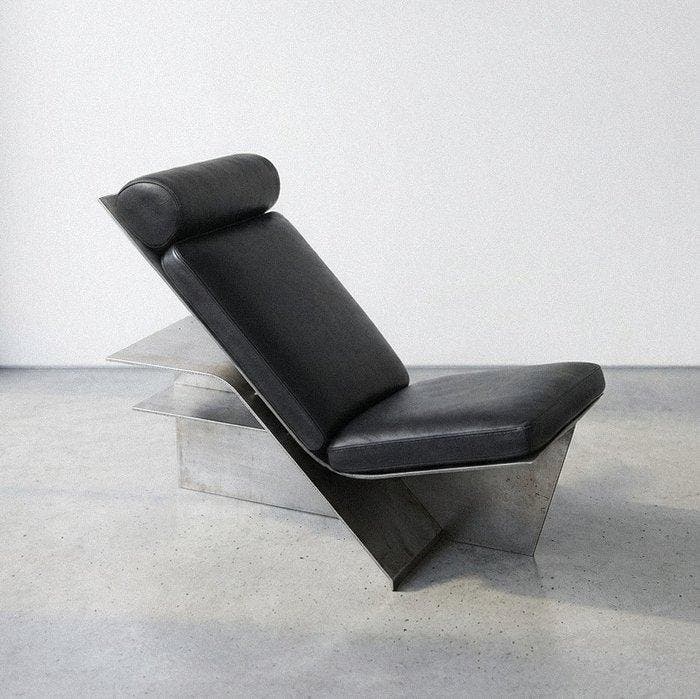 Tarantino Giuseppe - Fauteuil (2) - 120° - fer décapité -, Antiek en Kunst, Kunst | Designobjecten