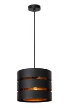 Hanglamp Lucide ROSAS -  - Ø 26 cm - 1xE27 - Zwart, Verzenden