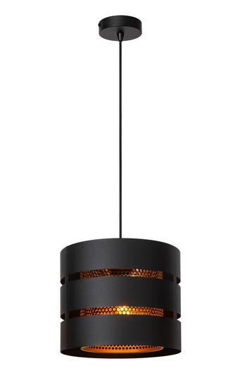 Hanglamp Lucide ROSAS -  - Ø 26 cm - 1xE27 - Zwart, Verzenden, Nieuw